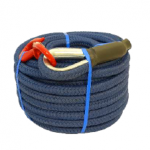 Corde à poulie bleu